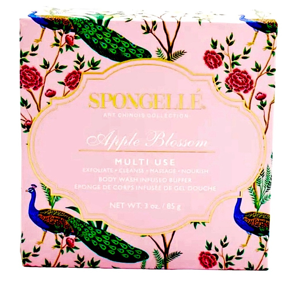 NIB- Spongelle Apple Blossom Multi-Use Body Wash Infused Buffer
